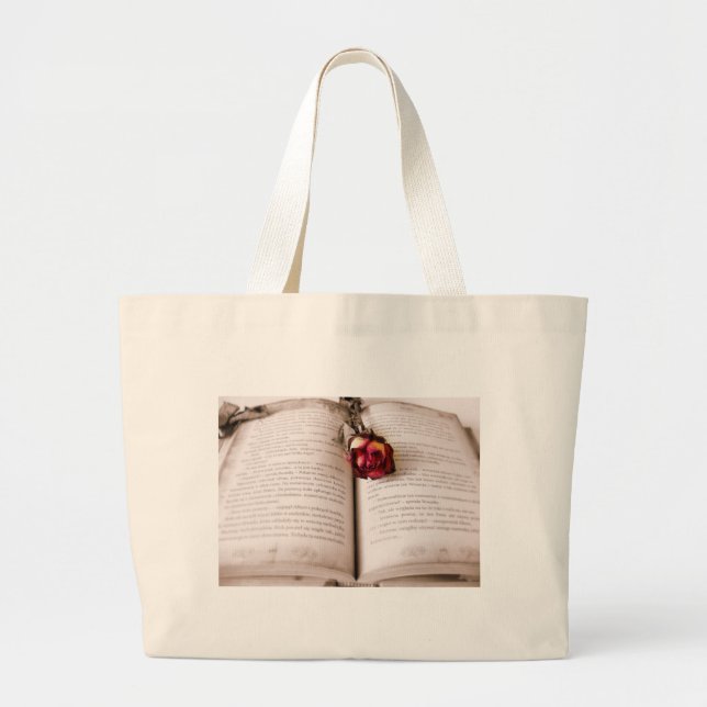 Bolsa Tote Grande Rosa na bíblia (Frente)