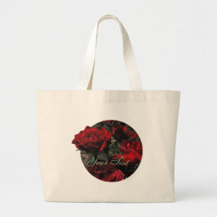 Bolsa Tote Grande Rosa vermelha Bag
