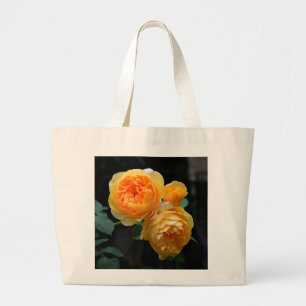 Bolsa Tote Grande Rosas Amarelos
