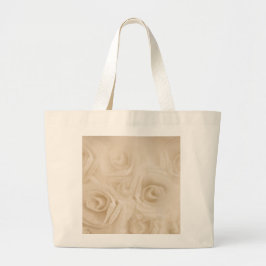 Bolsa Tote Grande Rosas Sepia de Papel