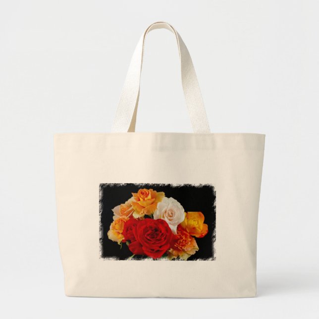 Bolsa Tote Grande Rose Bouquet (Frente)