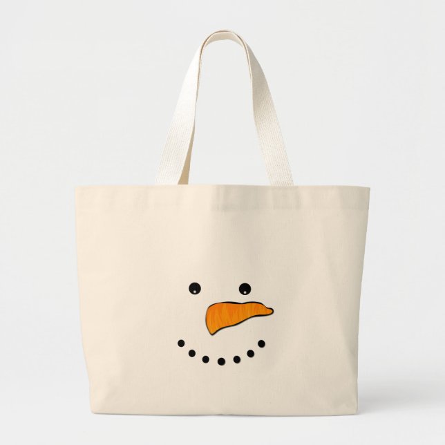 Bolsa Tote Grande Rosto de Neve (Frente)