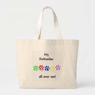 Bolsa Tote Grande Rottweiler Walks