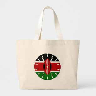 Bolsa Tote Grande Round Kenyan Motif: Um Símbolo Nacional