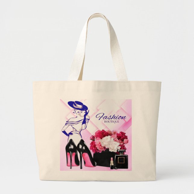 Bolsa Tote Grande Routique de moda Tote Bags (Frente)