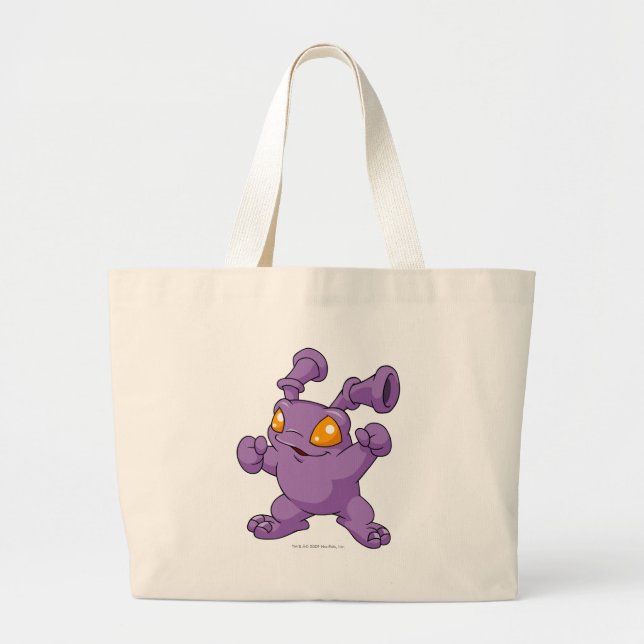 Bolsa Tote Grande Roxo de Grundo (Frente)