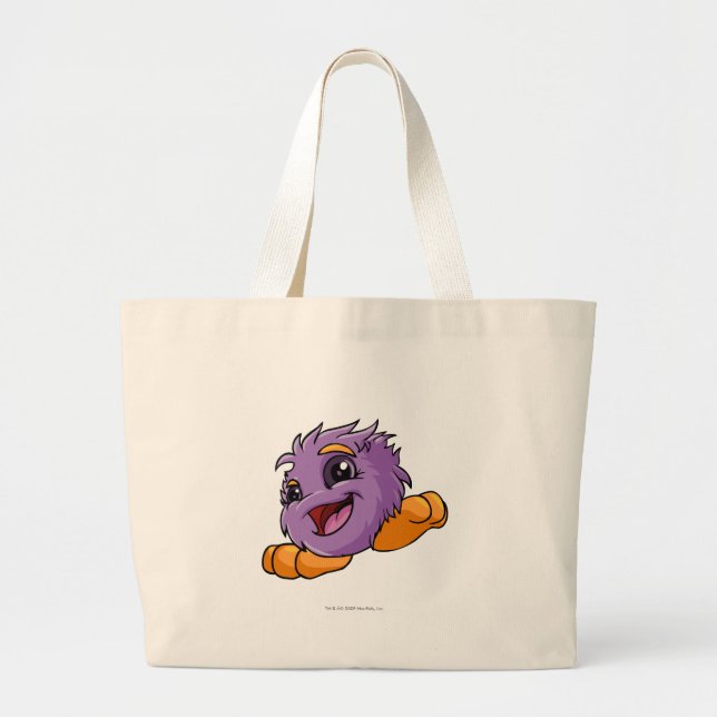Bolsa Tote Grande Roxo de JubJub (Frente)