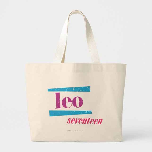 Bolsa Tote Grande Roxo de Leo (Frente)