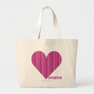 Bolsa Tote Grande Roxo fino 4 das listras