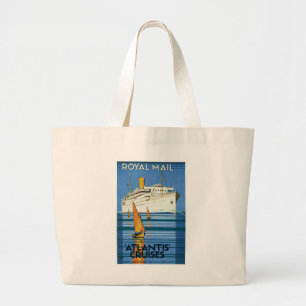 Bolsa Tote Grande Royal Mail "Atlantis Cruises"