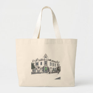 Bolsa Tote Grande rua da cidade antiga