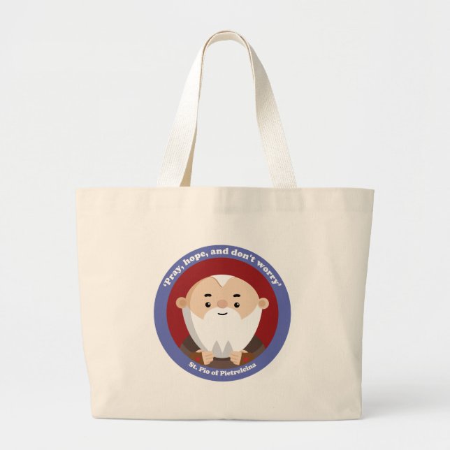 Bolsa Tote Grande Rua Pio de Pietrelcina (Frente)