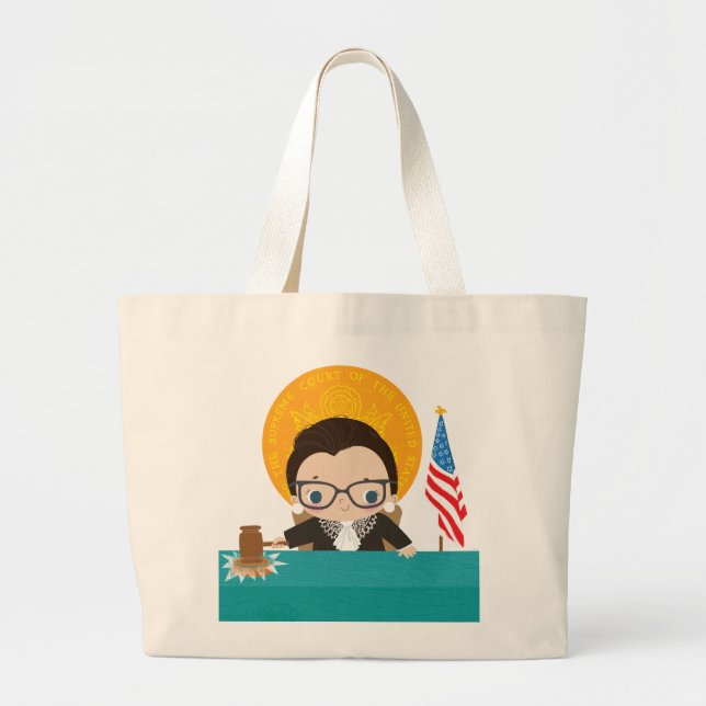 Bolsa Tote Grande Ruth Bader Ginsburg (Frente)