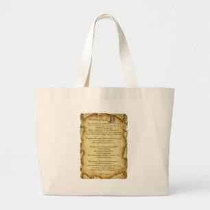 Bolsa Tote Grande Sabedoria do nativo americano de Tecumseh