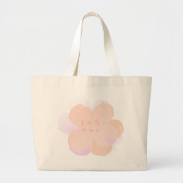 Bolsa Tote Grande Sac Fourre-tout Jumbo Popflower rose poudré