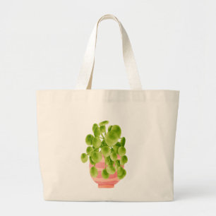 Bolsa Tote Grande Saca de compras para amantes de plantas - planta d