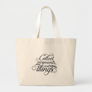 Bolsa Tote Grande Saca de mão - Colecione Momentos Não Coisas –Inspi