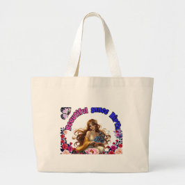 Bolsa Tote Grande Saca de mão de arte fofa – Leve, durável, elegante