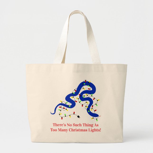 Bolsa Tote Grande Saca de Natal Cobra (Frente)