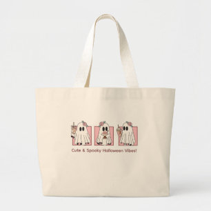 Bolsa Tote Grande Saca Jumbo de Halloween Fofo & Assustador – Kawaii