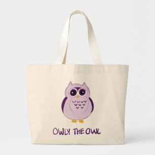 Bolsa Tote Grande Saca Owly a Coruja - Keiki Aloha