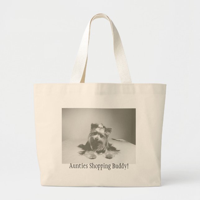 Bolsa Tote Grande Saco-Aunties da compra de Yokie que compram o (Frente)