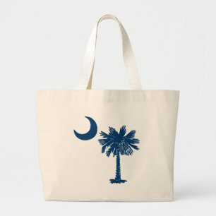Bolsa Tote Grande Saco azul do Palmetto