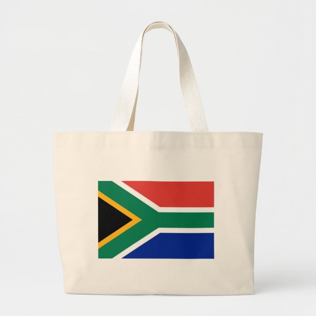 Bolsa Tote Grande Saco com bandeira da África do Sul (Frente)