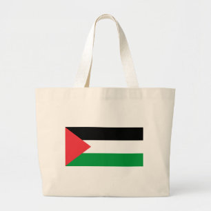 Bolsa Tote Grande Saco com bandeira da Palestina