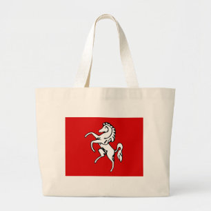 Bolsa Tote Grande Saco com Bandeira de Kent, Inglaterra