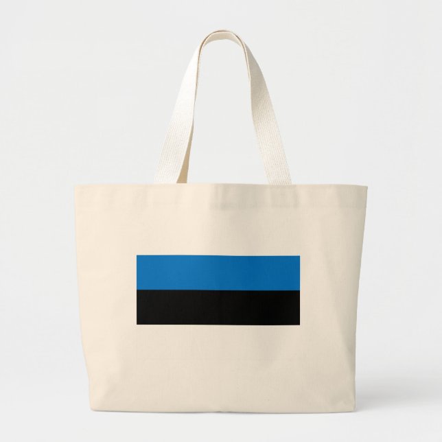 Bolsa Tote Grande Saco com pavilhão da Estônia (Frente)