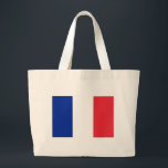 Bolsa Tote Grande Saco com pavilhão da França<br><div class="desc">Saco com bandeira da França. Este produto é personalizável.</div>