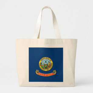 Bolsa Tote Grande Saco com pavilhão do Estado de Idaho - EUA