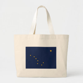 Bolsa Tote Grande Saco com pavilhão do Estado do Alasca - EUA