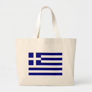 Bolsa Tote Grande Saco com sinalizador de Grécia