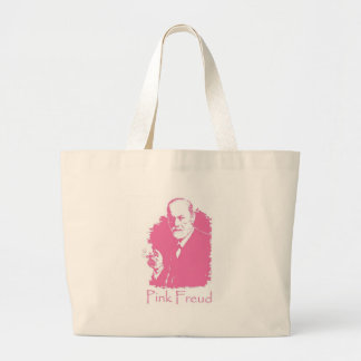 Bolsa Tote Grande Saco cor-de-rosa de Freud