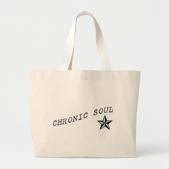 Bolsa Tote Grande Saco crônico da alma (Frente)