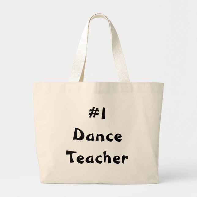 Bolsa Tote Grande Saco da dança #1 (Frente)