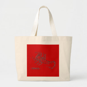 Bolsa Tote Grande Saco da Escorpião