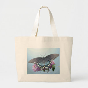 Bolsa Tote Grande Saco da foto de Spicebush Swallowtail