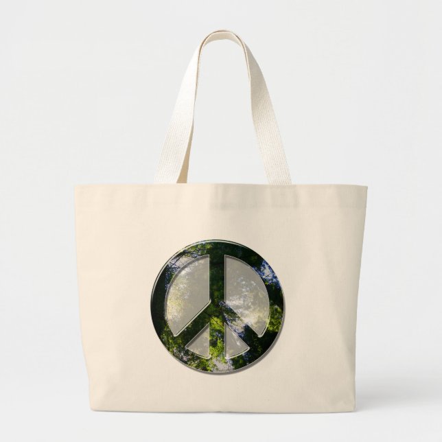 Bolsa Tote Grande Saco da paz (Frente)