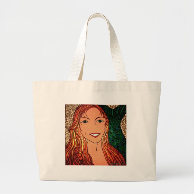 Bolsa Tote Grande saco da sereia (Frente)