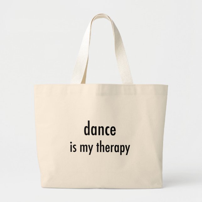 Bolsa Tote Grande Saco da terapia da dança (Frente)