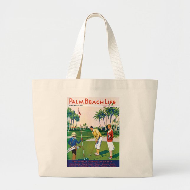 Bolsa Tote Grande Saco da vida #5 do Palm Beach (Frente)