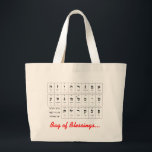 Bolsa Tote Grande Saco das bênçãos…<br><div class="desc">Um tom luz-hearted, contra um contexto do começo da sabedoria para aqueles que procuram o conhecimento!</div>