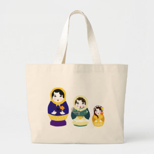 Bolsa Tote Grande Saco das bonecas do russo