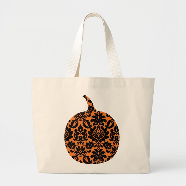 Bolsa Tote Grande Saco de Abóbora Chique (Frente)