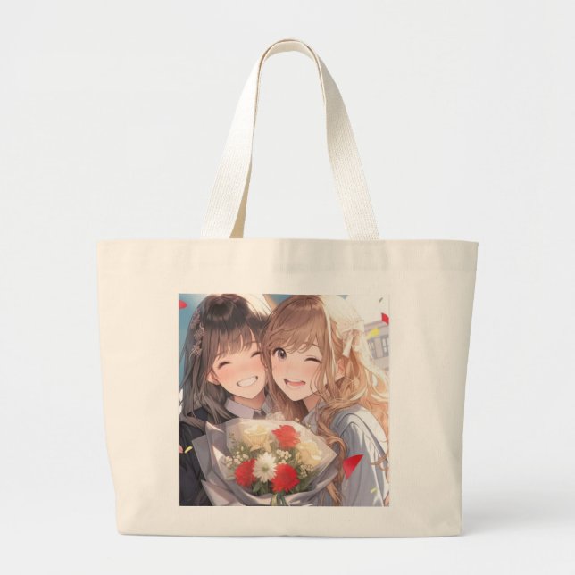 Bolsa Tote Grande Saco de animação (Frente)
