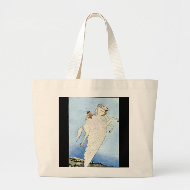Bolsa Tote Grande Saco de Cavalo Marcado (Frente)