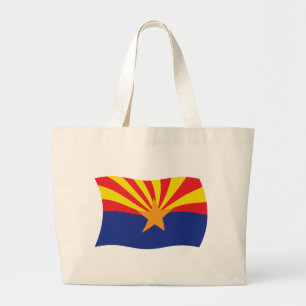 Bolsa Tote Grande Saco de Compras Bandeira do Arizona